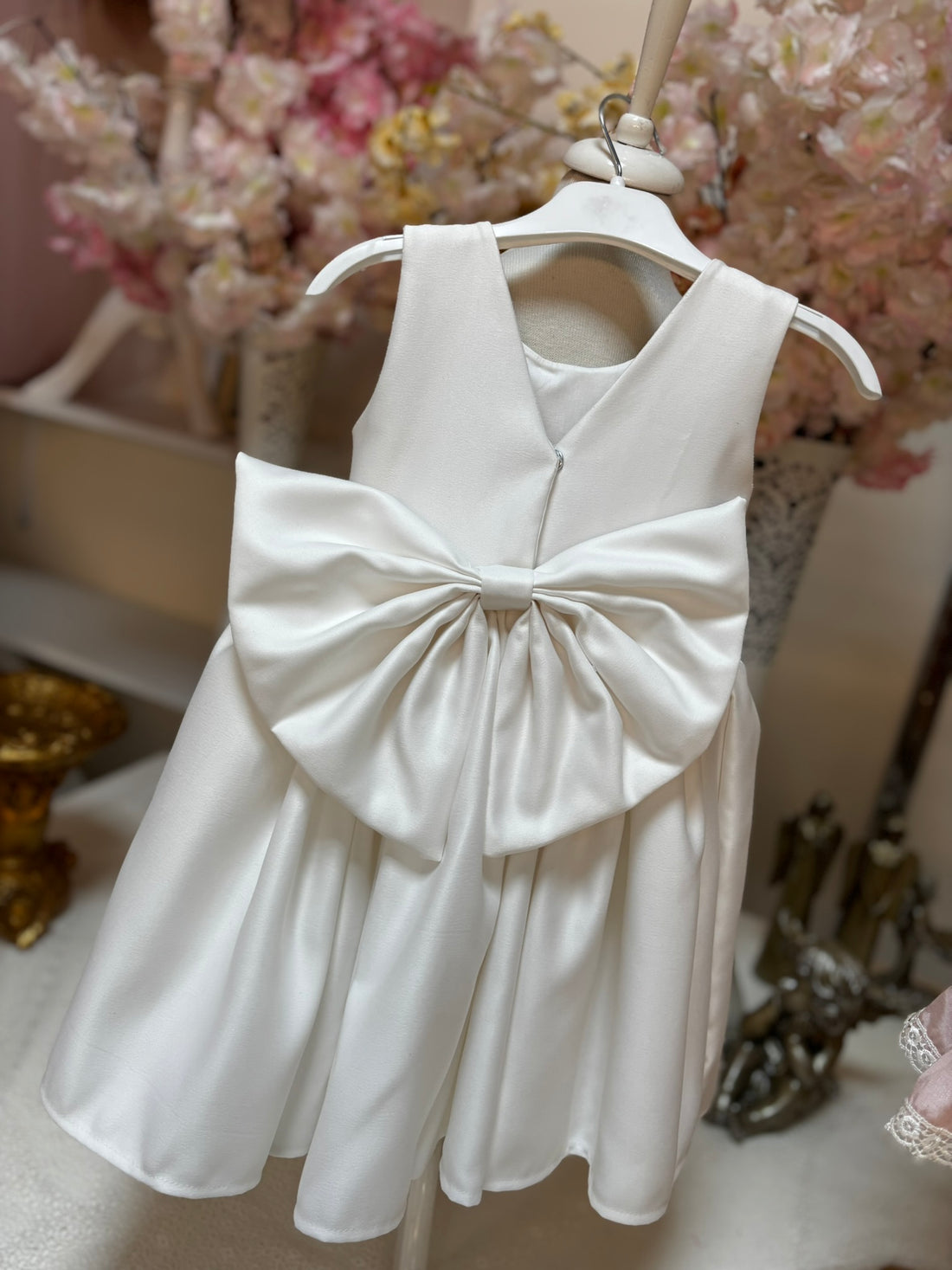 cream girl pearl dress