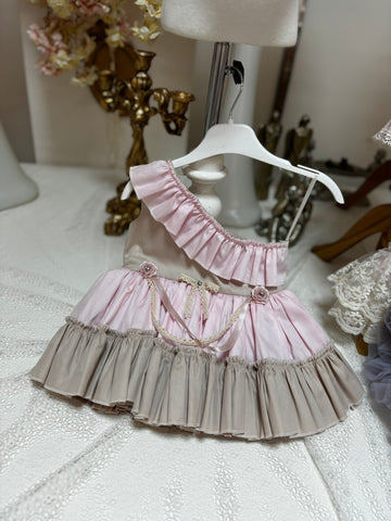 pink puffy girl dress 12m