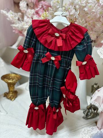 baby  jumpsuit and bonnet 6m