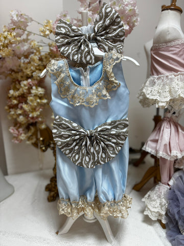 baby blue romper