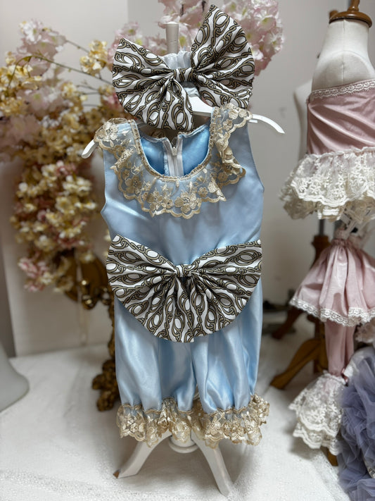 baby blue romper