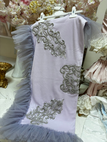 lilac baby blankent