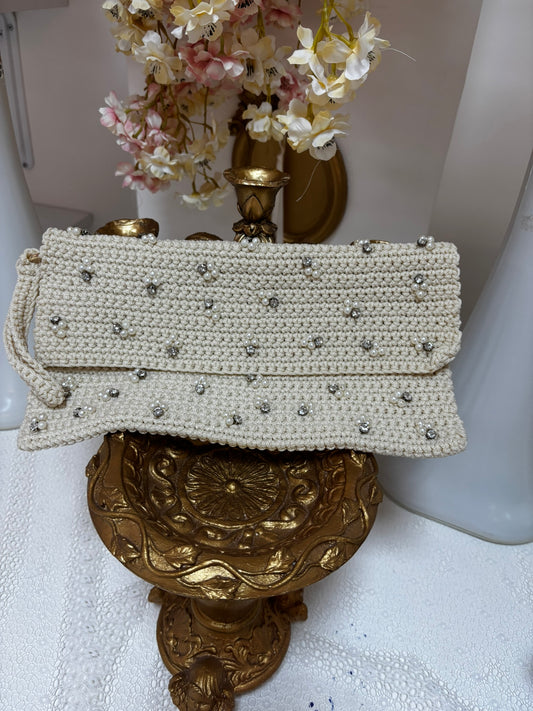 ıvory woman bag knitwear