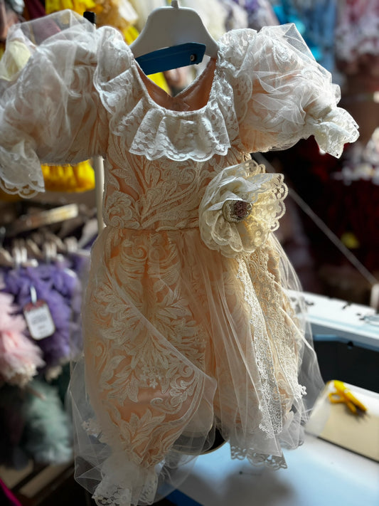 france lace light pink baby jumpsuit and bonnet wholesale 4 pcs