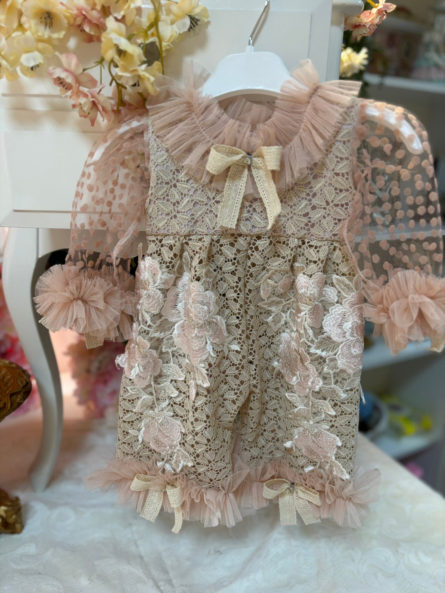 Lace Baby Jumpsuit