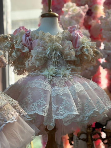 Light Pink Lace Funny Dresses