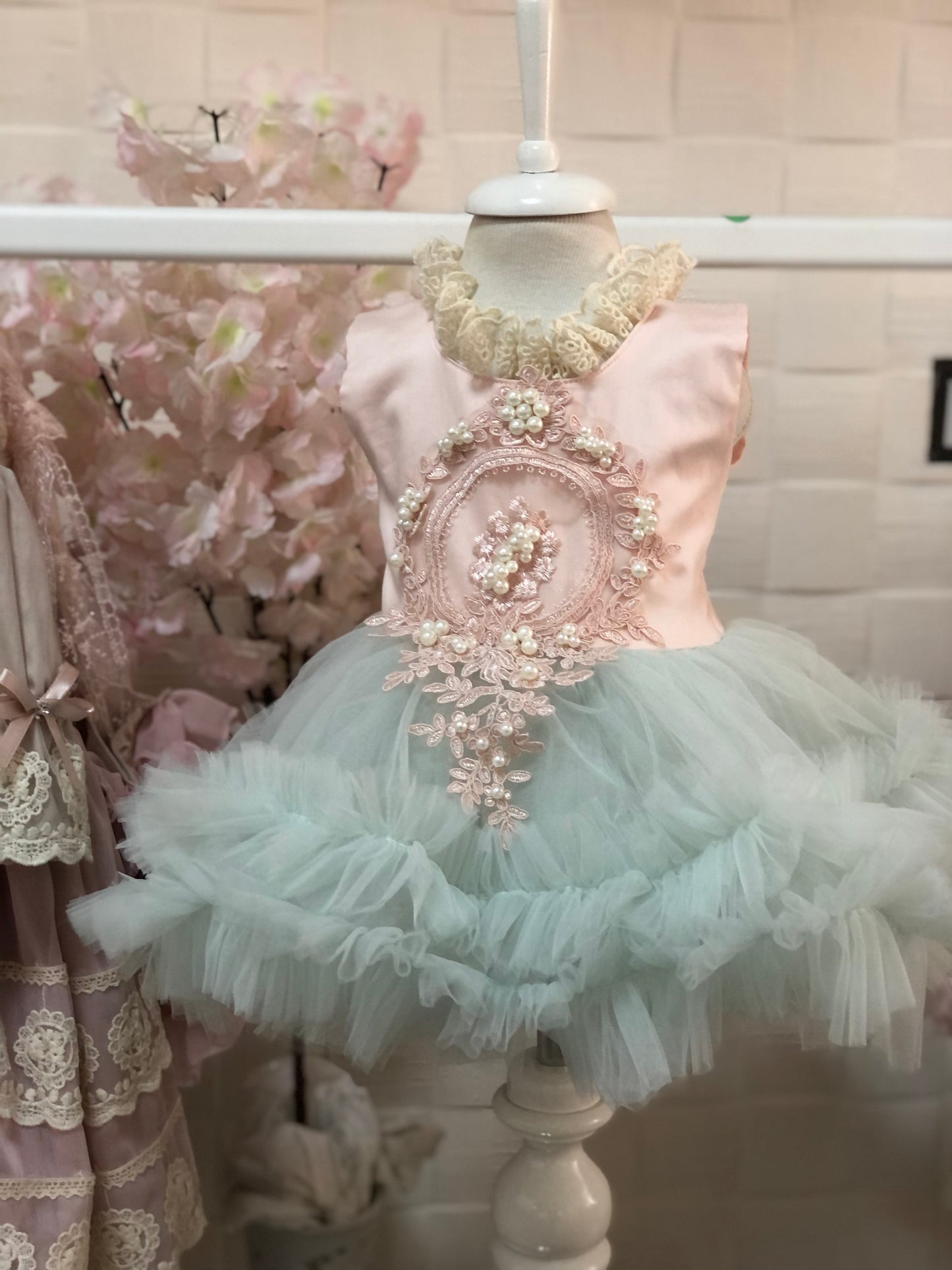 light pink puffy dress