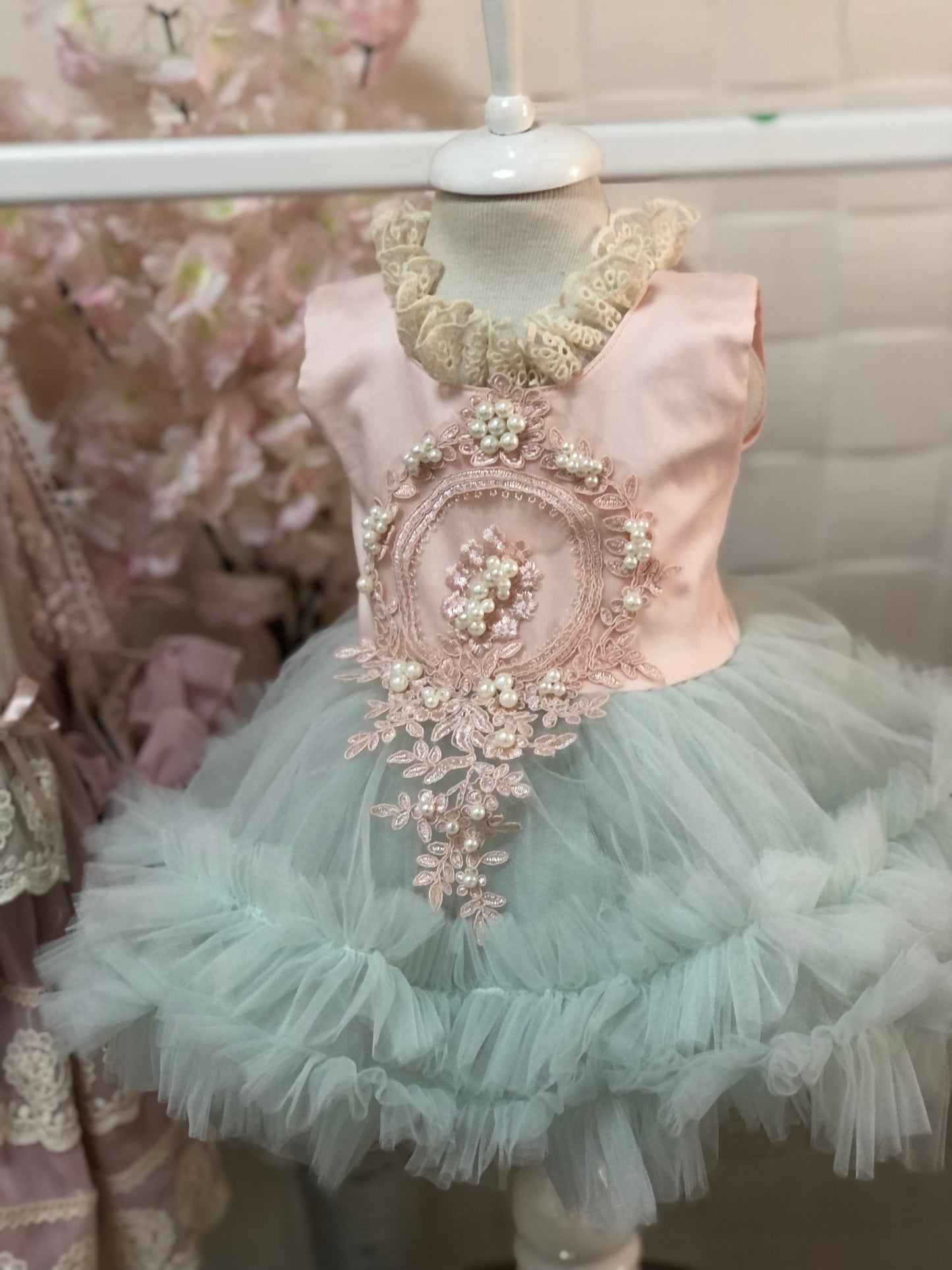 light pink puffy dress