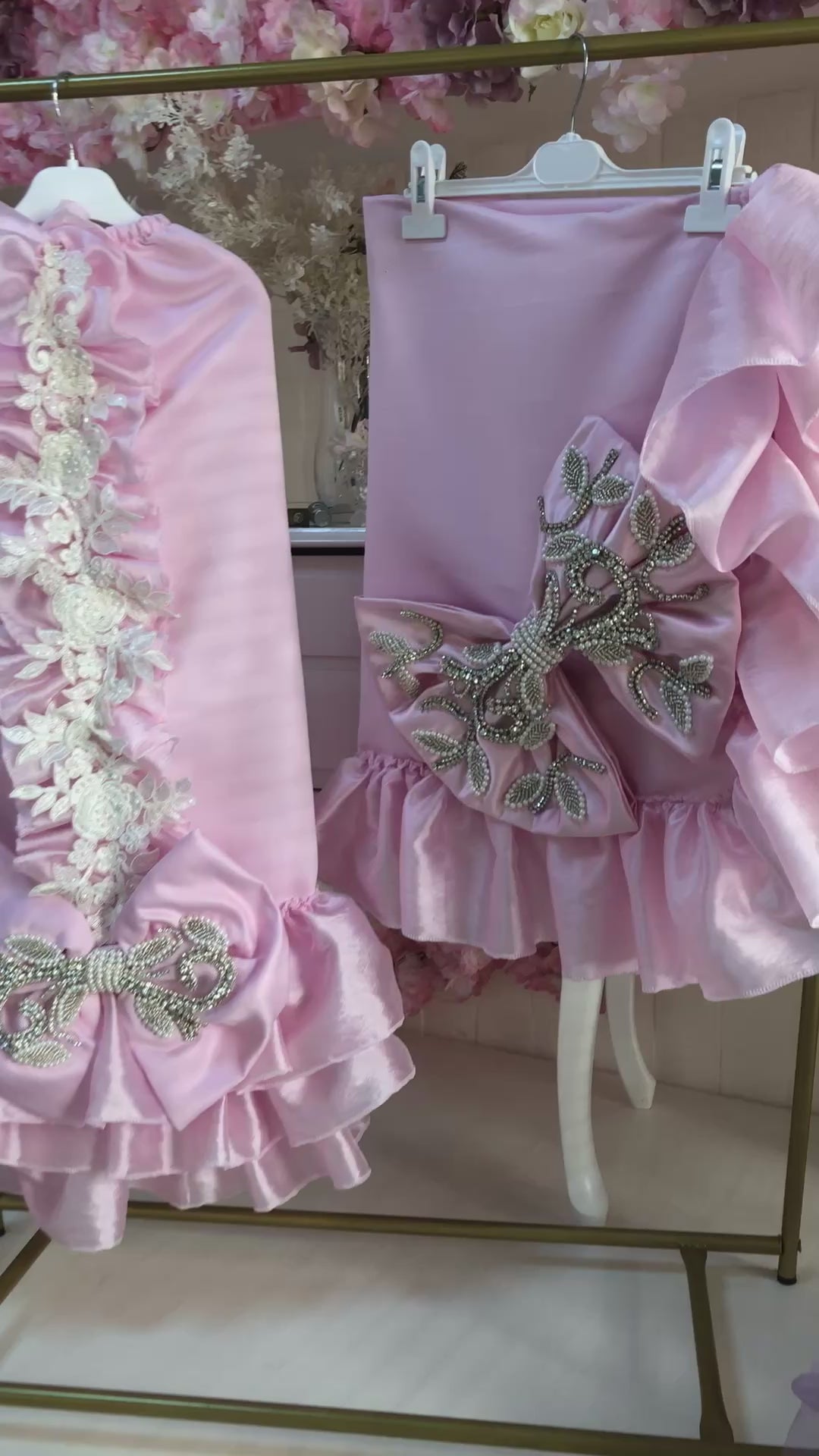 Light pink Baby Rhinestone Cocoon Bonnet And Blankent